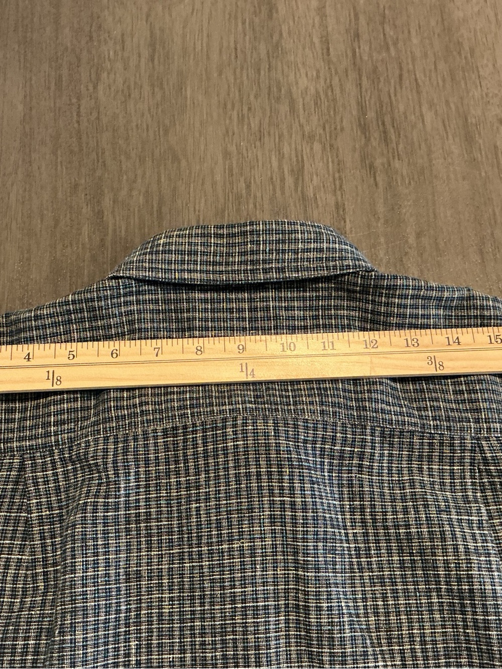 Patagonia Men’s Back Step Shirt Blue Plaid Short Sleeve M Hemp Cotton - Picture 8 of 11